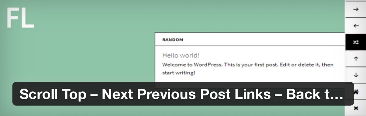 [WordPress] Scroll Top – Next Previous Post Links – Back…プラグイン ID10805