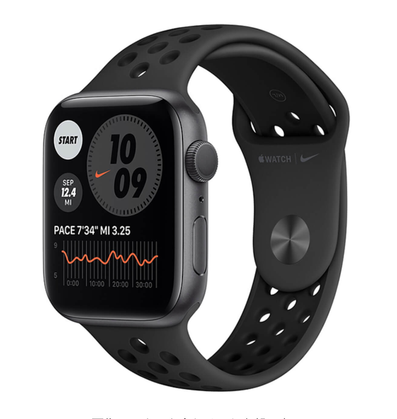 アップル Apple Apple Watch Nike Series 6（GPSモデル）- 44mmスペースグレイアルミニウムケースとアンスラサイト/ブラックNikeスポーツバンド [MG173J/A]